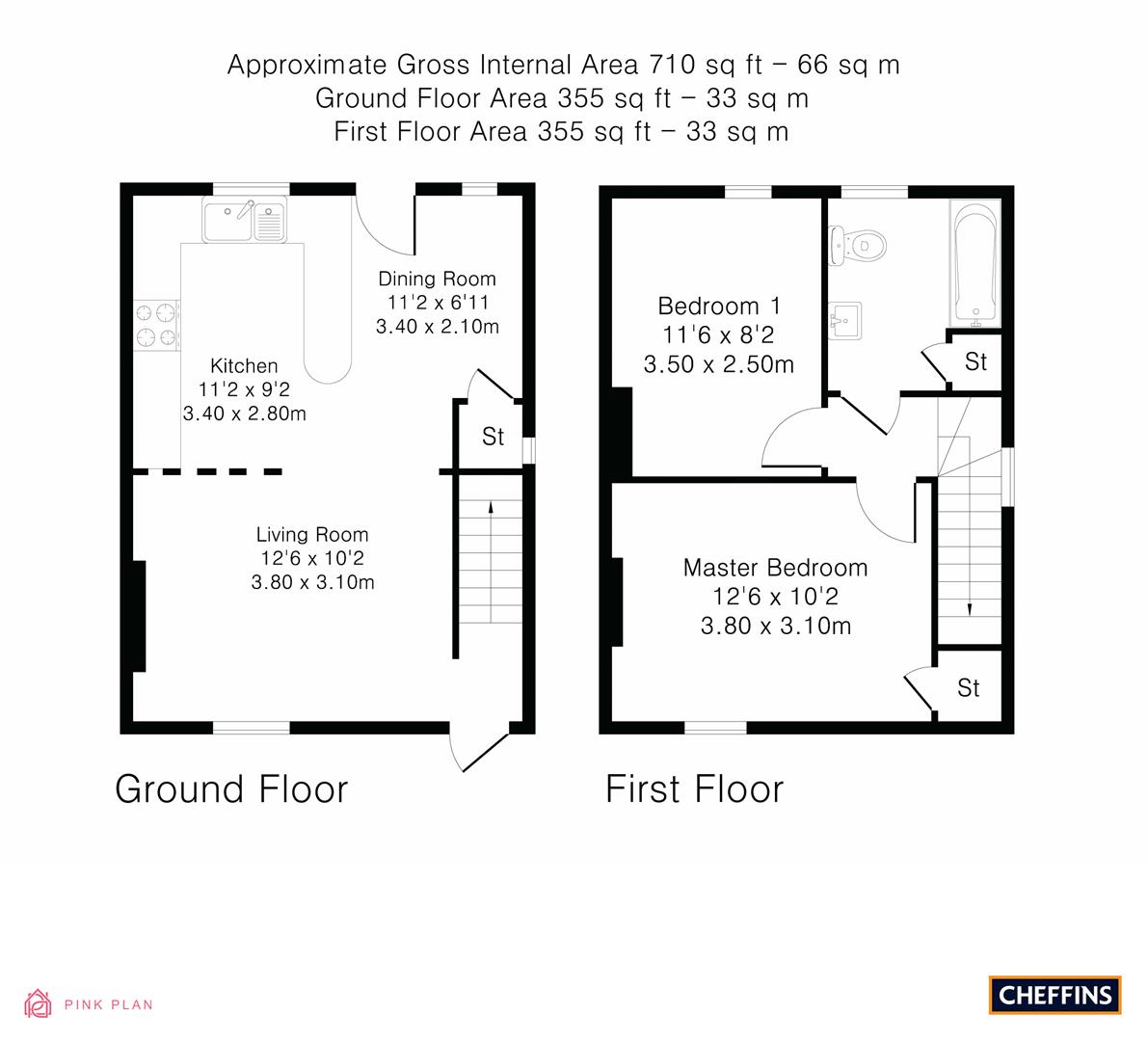 2 Bedroom for sale in Bourn Cheffins Cambridge Sales